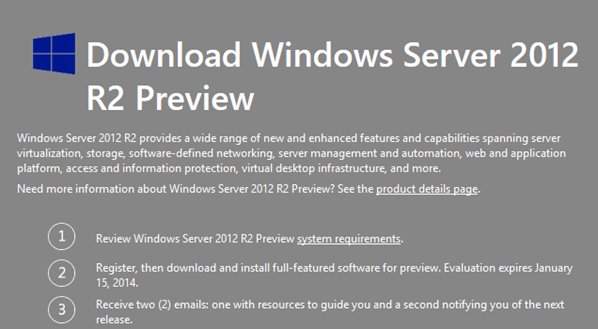 Windows Server 2012 R2 Preview