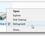 Add Defragment to a Drives Right-Click Menu