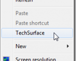 How to add a Website Link at Desktop Context Menu